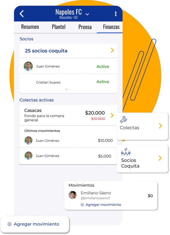 Finanzas del equipo